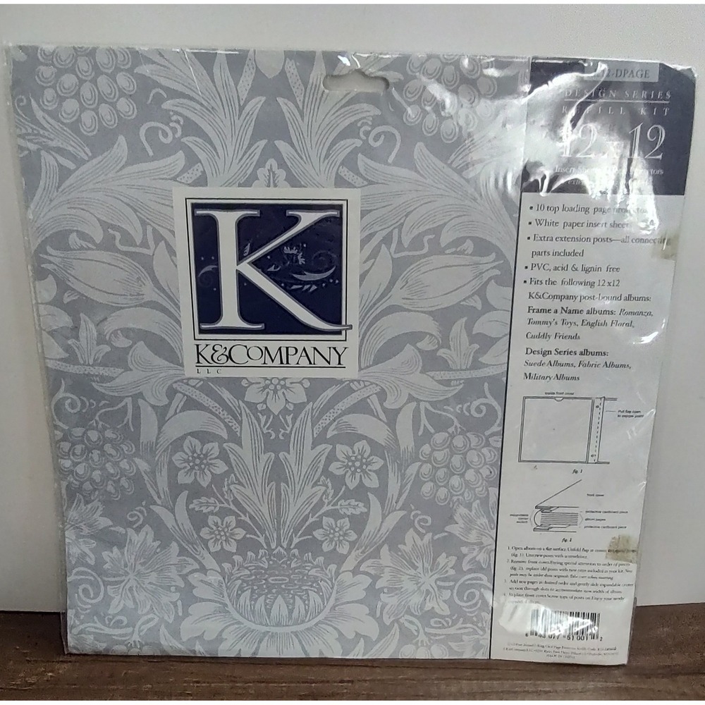 K&Company Design Series Refill Kit 12" x 12" Page Protectors W59
